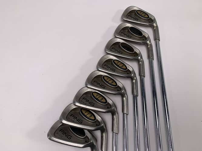 Ping i3 Blade Iron Set 3-PW Black Dot Cushin JZ Stiff Steel Mens RH