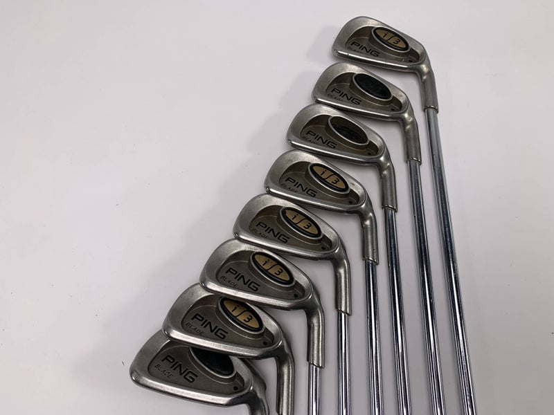Ping i3 Blade Iron Set 3-PW Black Dot Cushin JZ Stiff Steel Mens RH