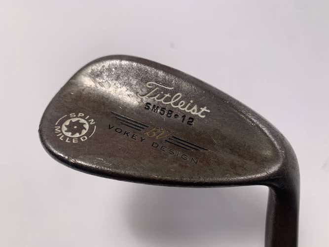 Titleist Vokey Spin Milled CC Chrome Lob Wedge LW 58* 12 Wedge Steel Mens RH