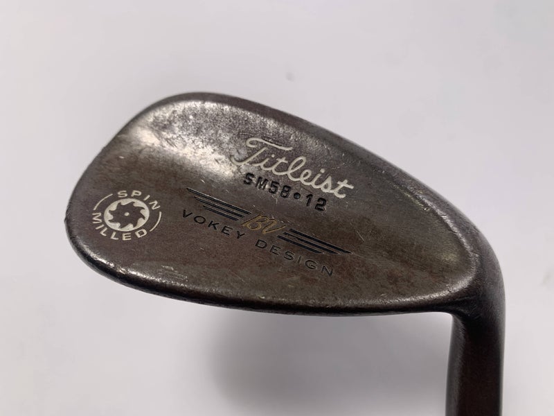 Titleist Vokey Spin Milled CC Chrome Lob Wedge LW 58* 12 Wedge Steel Mens RH