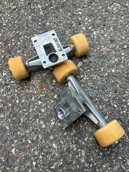 Used Skateboarding Element Trucks With Spitfire Wheels