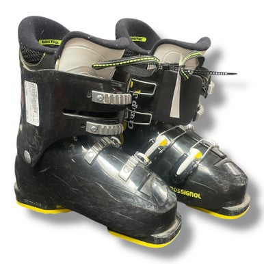 Used Rossignol COMP J 4 Boys DH Ski Boot Black 245 MP - M06.5 - W07.5 11375-S000363883
