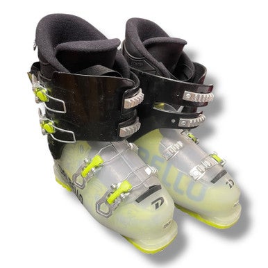 Used Dalbello MENACE 4 Boys DH Ski Boot Optic Yellow 255 MP - M07.5 - W08.5 11375-S000363884