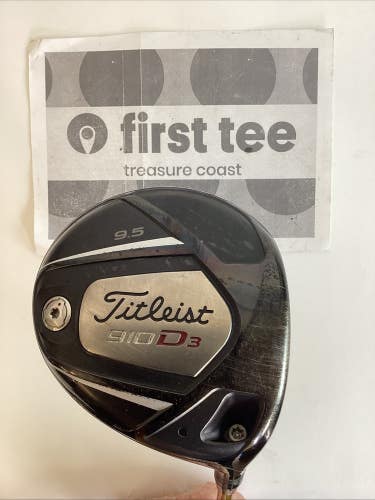 Titleist 910 D3 Driver 9.5* With Miyazaki 39s Stiff Graphite Shaft