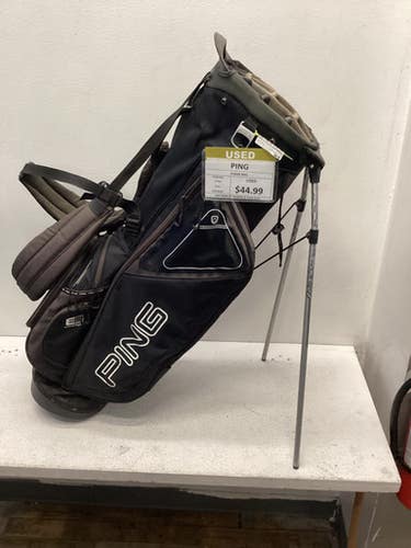 Used Ping STAND BAG Mens Stand Bag Grey 11443-S000196044