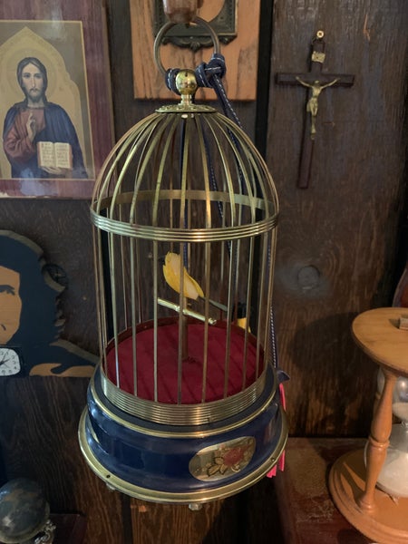 Classic German Automated Bird In His Cage