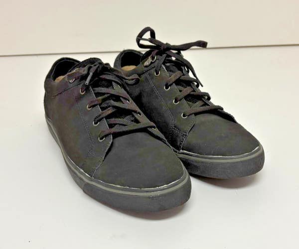 UGG Australia Brock Black/Black Leather Sneakers US Men's 13 EU 47 EXCELLENT