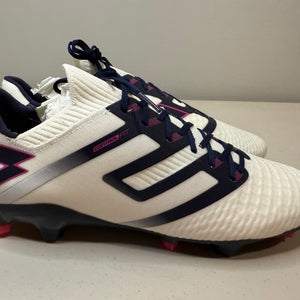 Size 9 Men’s Lotto Maestro 100 IV FG Soccer Cleats Shoes White Blue 214590 9GG