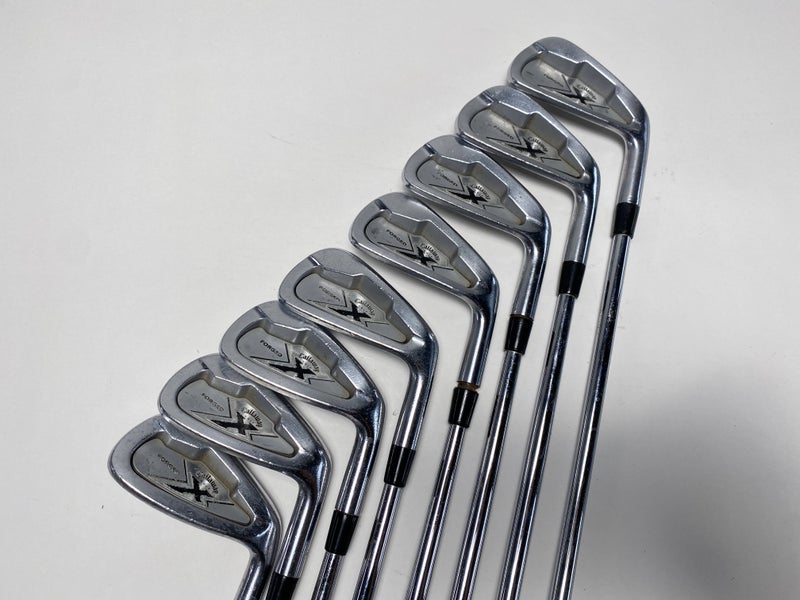 Callaway X Forged 2013 Iron Set 3-PW Dynalite Gold SL S300 Stiff Steel Mens RH