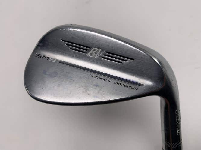 Titleist Vokey SM9 Tour Chrome Gap Wedge GW 52* 8 F-Grind Wedge Steel Mens RH