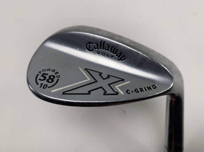 Callaway X Forged Chrome Lob Wedge LW 58* 10 Bounce C-Grind Wedge Steel Mens RH