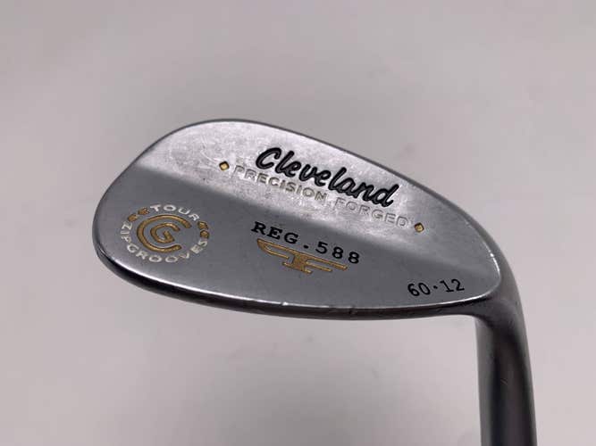 Cleveland 588 Tour Satin Chrome Lob Wedge LW 60* 12 Wedge Steel Mens RH