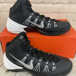 Nike 599527 001 Women's Hyperdunk 2013 TB Black Metallic Silver White US 10.5