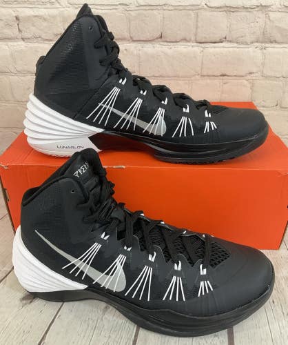 Nike 599527 001 Women's Hyperdunk 2013 TB Black Metallic Silver White US 10.5