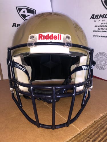 USED RIDDELL ADULT SPEED FOOTBALL HELMET - LARGE - VEGAS GOLD