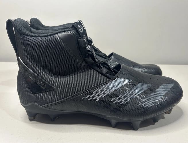 Size 11.5 Men’s Adidas Adizero Chaos Football Cleats Black CBLACK