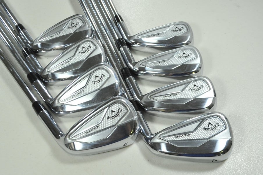 Callaway Elyte 4-PW,AW Iron Set Stiff Flex Right KBS Tour Lite Steel # 200029