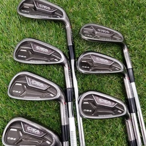 Men's Adams Idea Pro Black CB2 Right Handed Iron Set Regular Flex  Steel Shaft (Used)