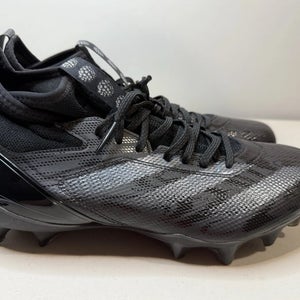 Size 8 Mens Adidas Adizero Impact Black Football Cleats Shoes
