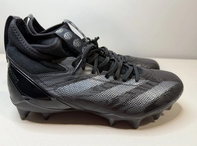 Size 8 Mens Adidas Adizero Impact Black Football Cleats Shoes