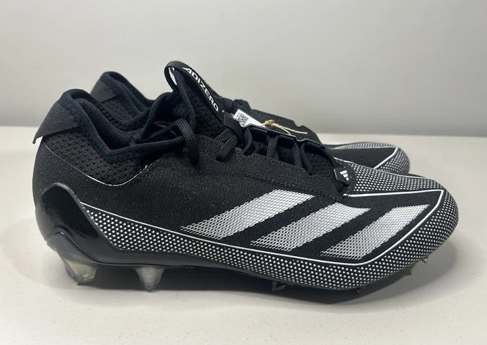 Size 10 Men’s Adidas Adizero Electric.1 Football Cleats Black White