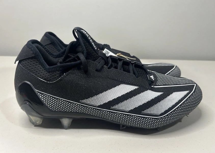 Size 10 Men’s Adidas Adizero Electric.1 Football Cleats Black White