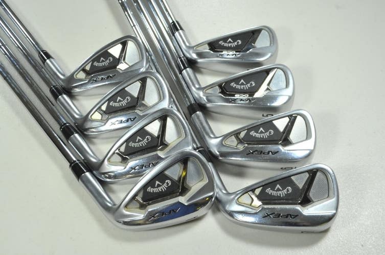 Callaway Apex 21/DCB Combo 4-PW,AW Iron Set Right Stiff Flex Steel # 193639