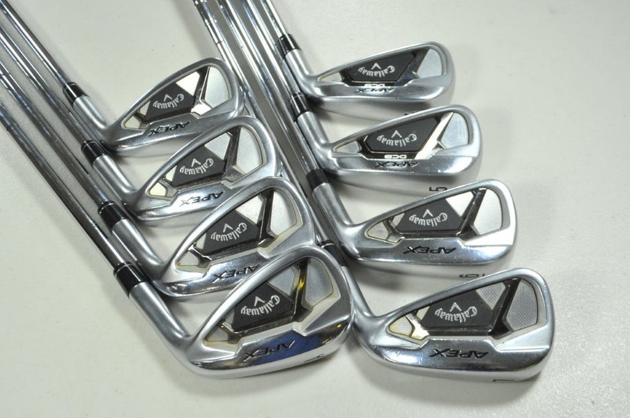 Callaway Apex 21/DCB Combo 4-PW,AW Iron Set Right Stiff Flex Steel # 193639