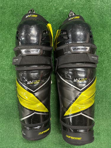 Senior Bauer Supreme ultrasonic Shin Pads 14" (Used)