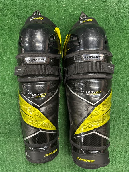 Bauer Supreme UltraSonic Shin Pads | Senior Size: 14"
