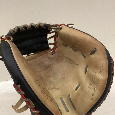 Used Rawlings PRORCMM33UC BB/SB Catchers RH Throw White/Black/Red 33" 11725-S000488961