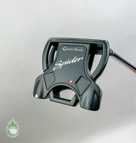 Used Right Handed TaylorMade Spider Tour Black/Black 35" Putter Golf Club