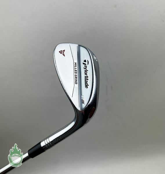 Used RH TaylorMade Milled Grind LB Wedge 58*-09 Stiff Flex Steel Golf Club