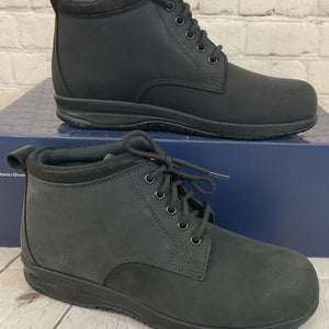 SAS Shoes 3540-702 Women's Leather Chukka Boots Black Moondust US 7 M