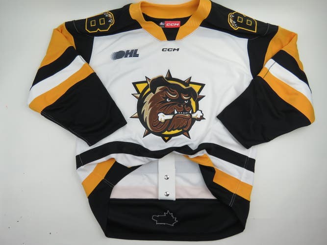 CCM Hamilton Bulldogs OHL CHL Authentic Hockey Game Jersey 56 Pro Stock Sample