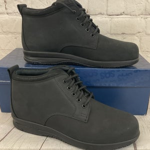 SAS Shoes 3540-702 Women's Leather Chukka Boots Black Moondust US 8.5 M