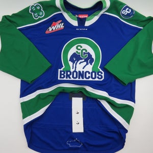 CCM Swift Current Broncos OHL CHL Authentic Hockey Game Jersey 56 Pro Sample