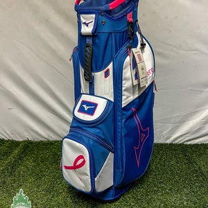 New Mizuno Project Zero Cart Golf Bag Mizuno Cart Bag Blue/Pink 7 way top