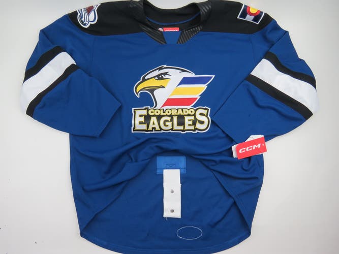 CCM Colorado Eagles AHL Team Issued Authentic Pro Stock Hockey Jersey 56 Avalanche