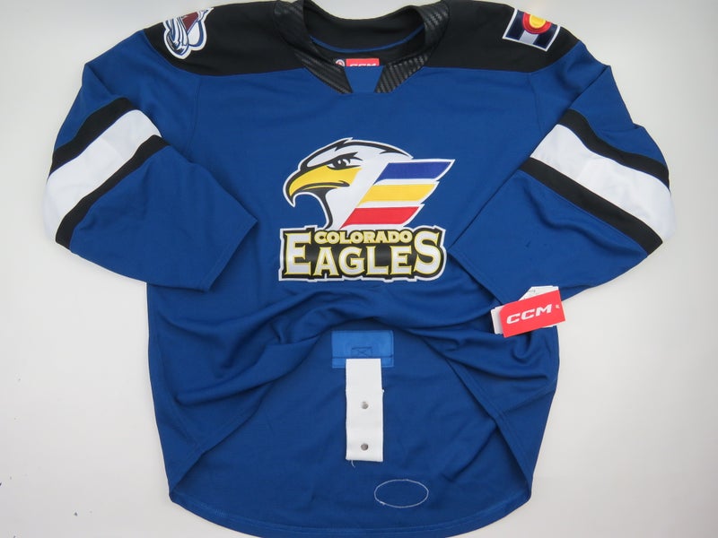 CCM Colorado Eagles AHL Team Issued Authentic Pro Stock Hockey Jersey 56 Avalanche