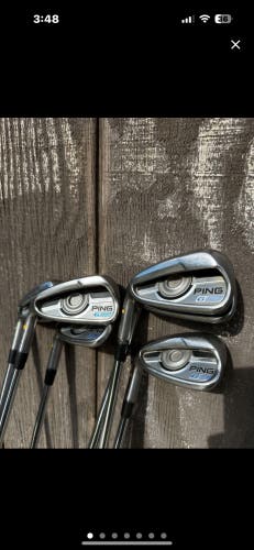 Men's Left Hand Ping G Iron Set.