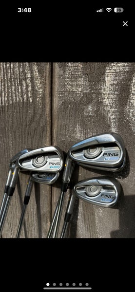 Men's Left Hand Ping G Iron Set.