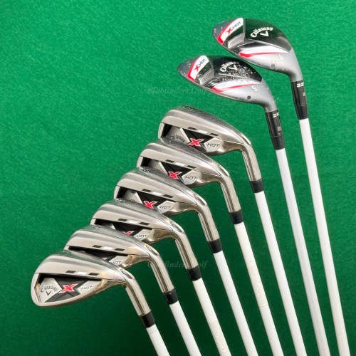 Callaway X Hot 4H,5H 6-AW Combo Iron Set Factory I-75G Graphite Regular