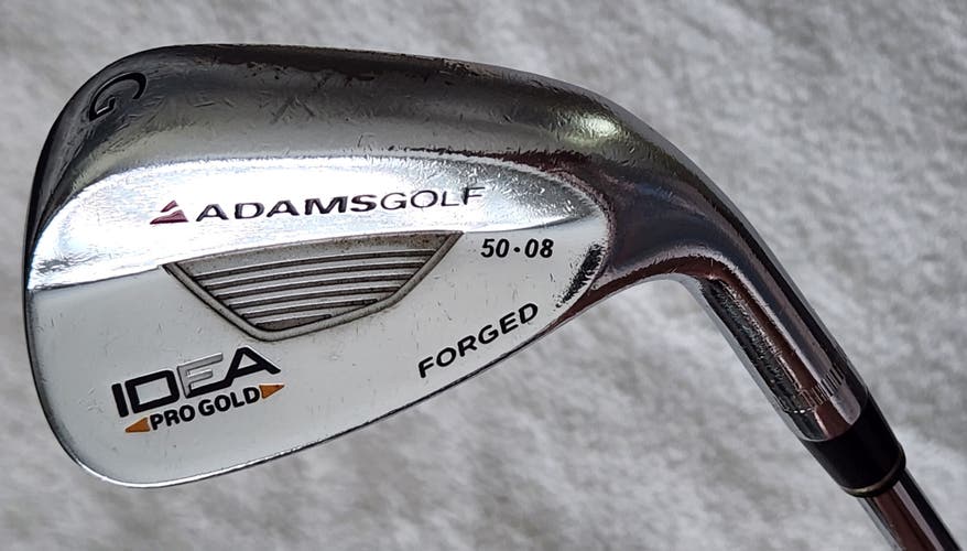 Adams Pro Gold 50°/08 Gap (G) Wedge RH; Steel Shaft