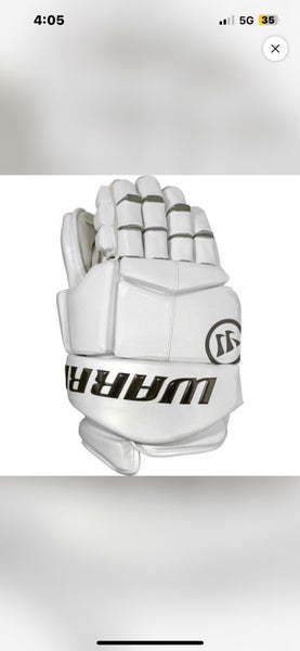 New - warrior fatboy goalie gloves white large !