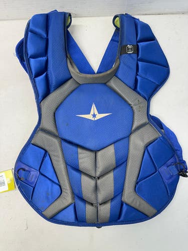 Used All Star CPCC40PRO Catchers Chest Protector Navy Blue Adult 11835-S000196868