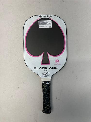 Used Pro Kennex BLACK ACE LG DLR Pickleball Racquet Black And White 11835-S000196862