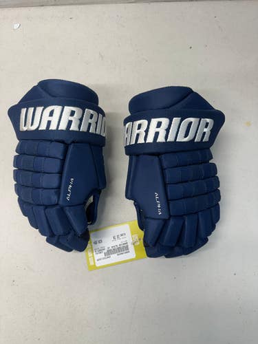 Used Warrior ALPHA Senior Gloves Navy Blue 10" 11835-S000196846