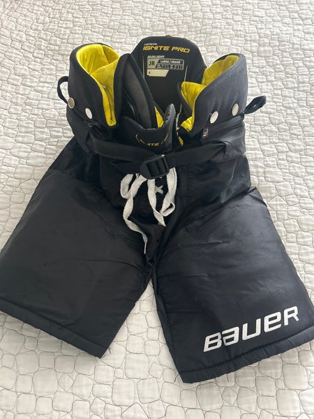 Large Junior Bauer Supreme Ignite Pro Hockey Pants (Used)