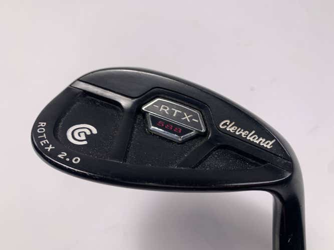 Cleveland 588 RTX 2.0 CB Black Satin Lob Wedge LW 60* Action UltraLite Ladies RH